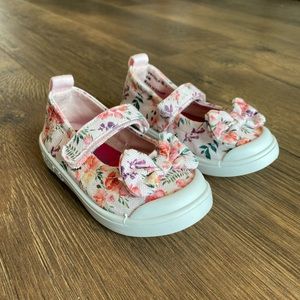 NWOT Floral Print Sneakers